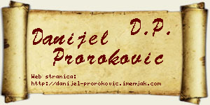 Danijel Proroković vizit kartica